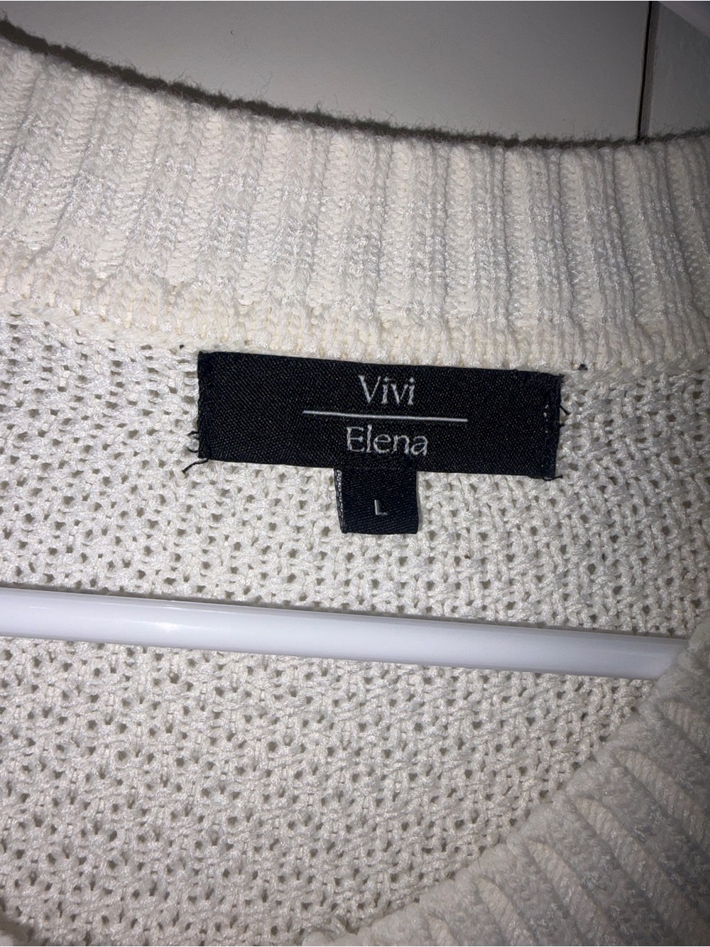 Ivory Knit Button-Front Sweater - Picture 3 of 3